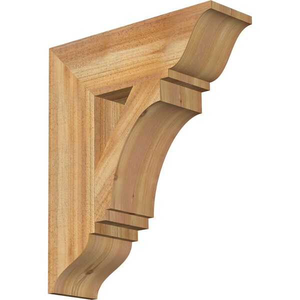 Ekena Millwork Imperial Traditional Rough Sawn Bracket, Western Red Cedar, 6"W x 20"D x 24"H BKT06X20X24IMP01RWR - main